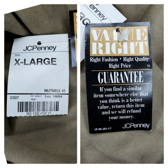 Authentic St Johns Bay Extra Large Brown Plaid Interior Button Up Jacket - Picture 12 of 12